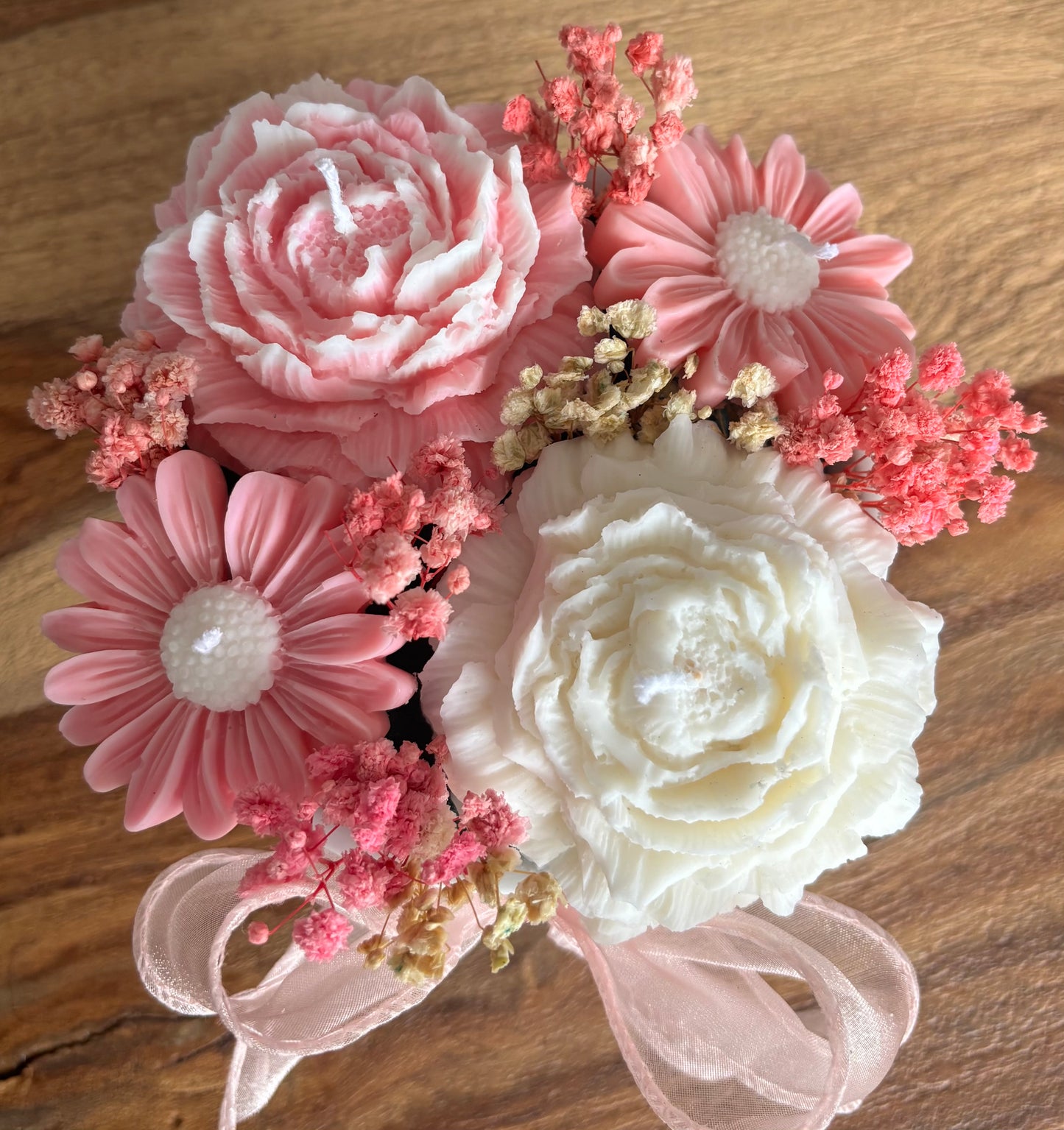Petite composition florale rose