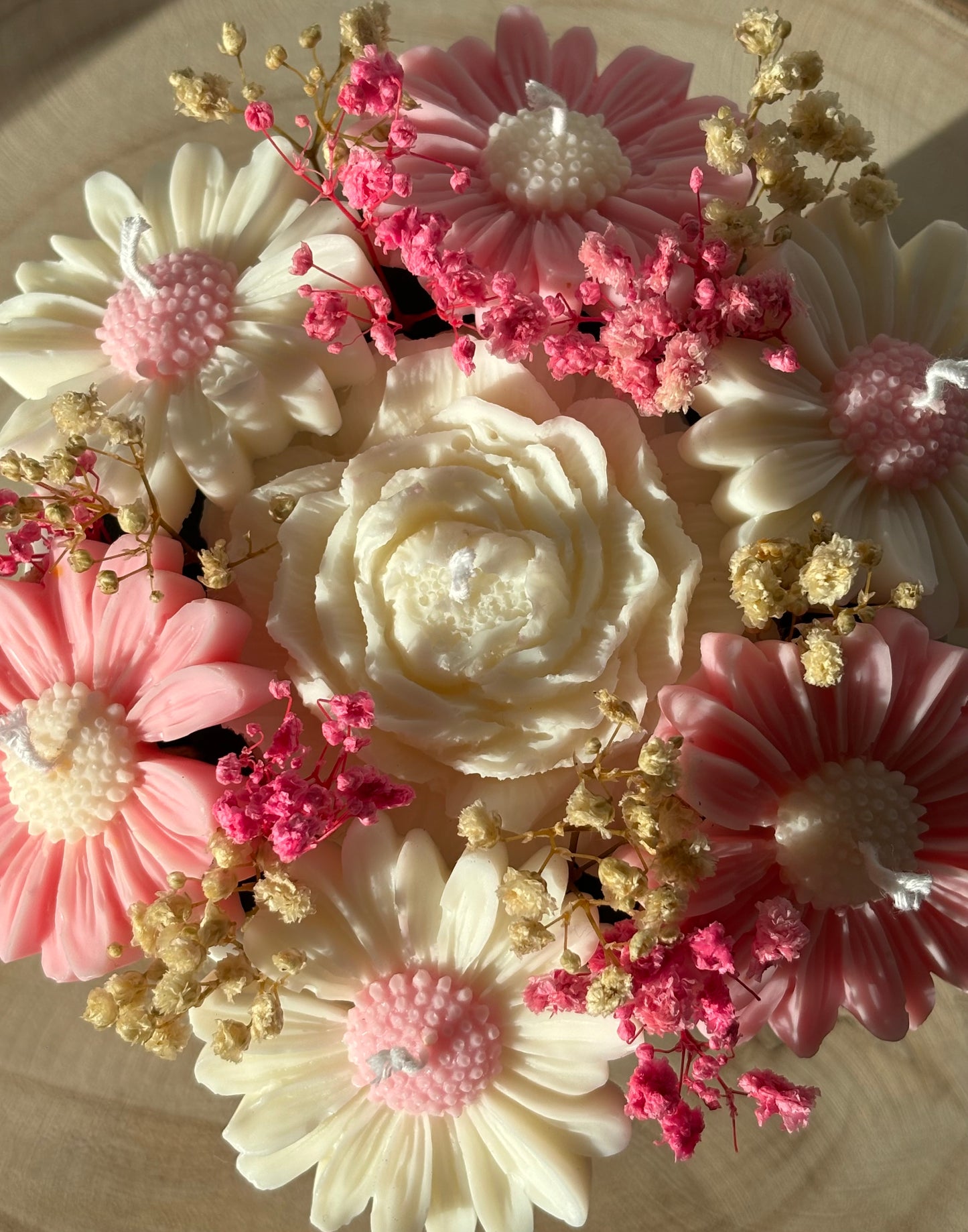 Composition florale rose