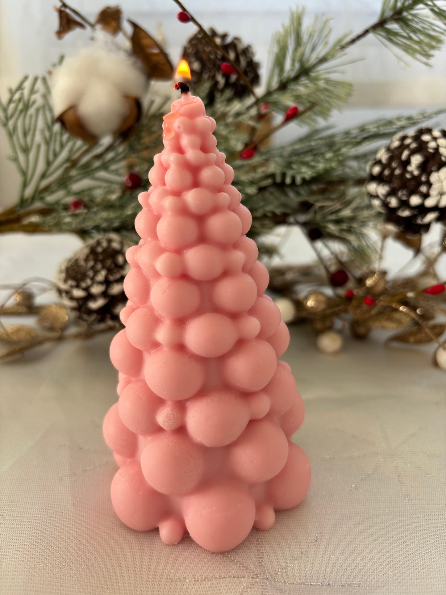 GRAND SAPIN DE NOËL ROSE